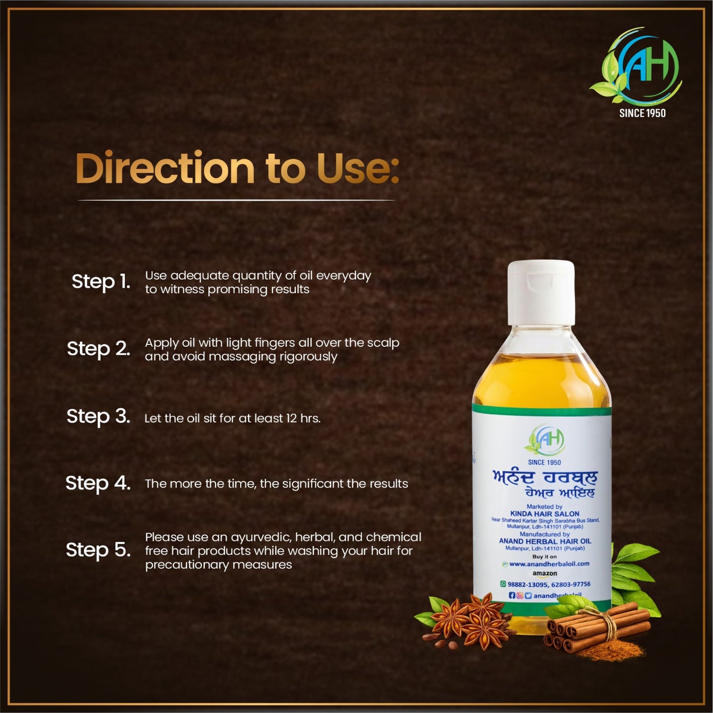 ANAND Herbal Hair Oil Combo – Complete Herbal Care for Healthy Looking Hair