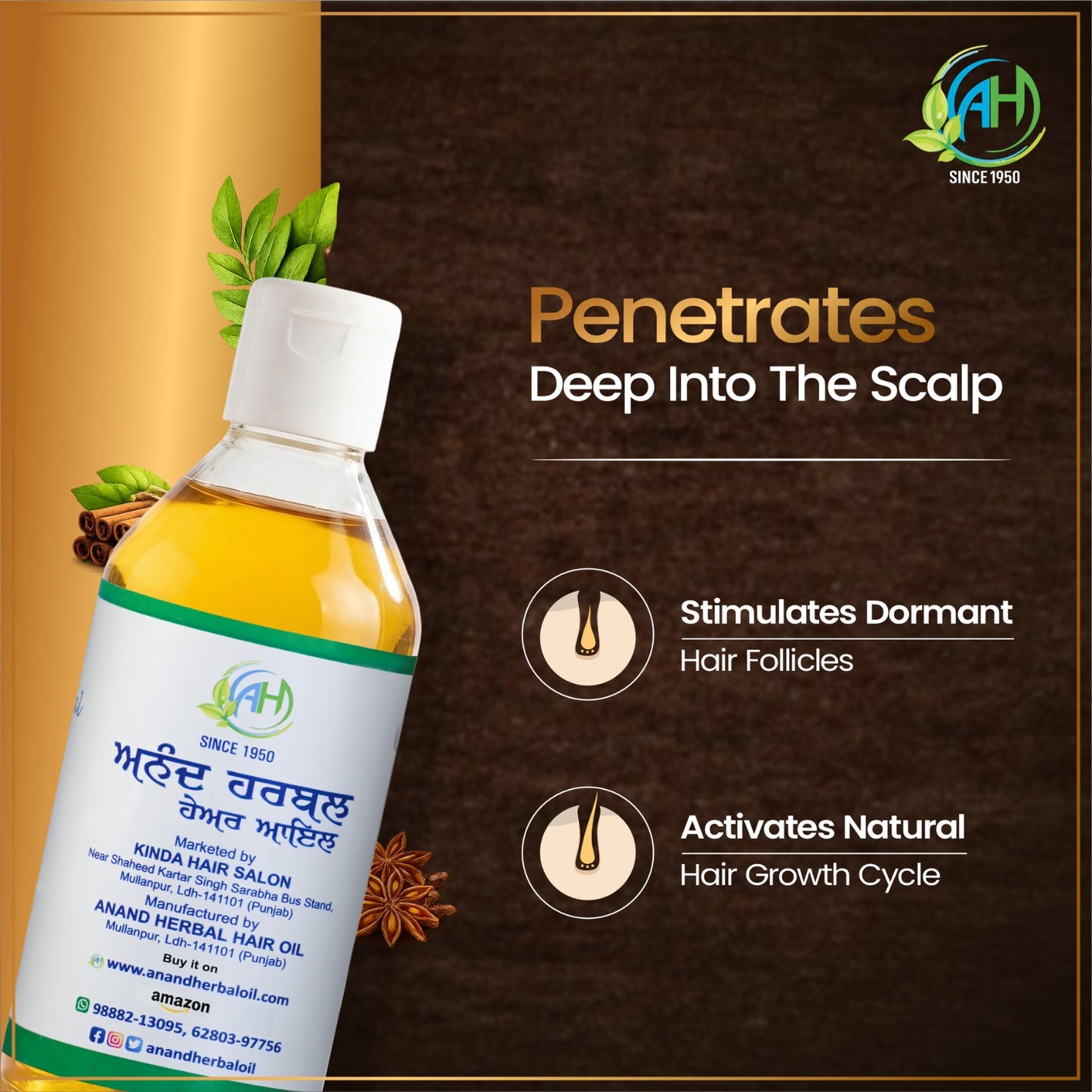 ANAND Herbal Hair Oil Combo – Complete Herbal Care for Healthy Looking Hair