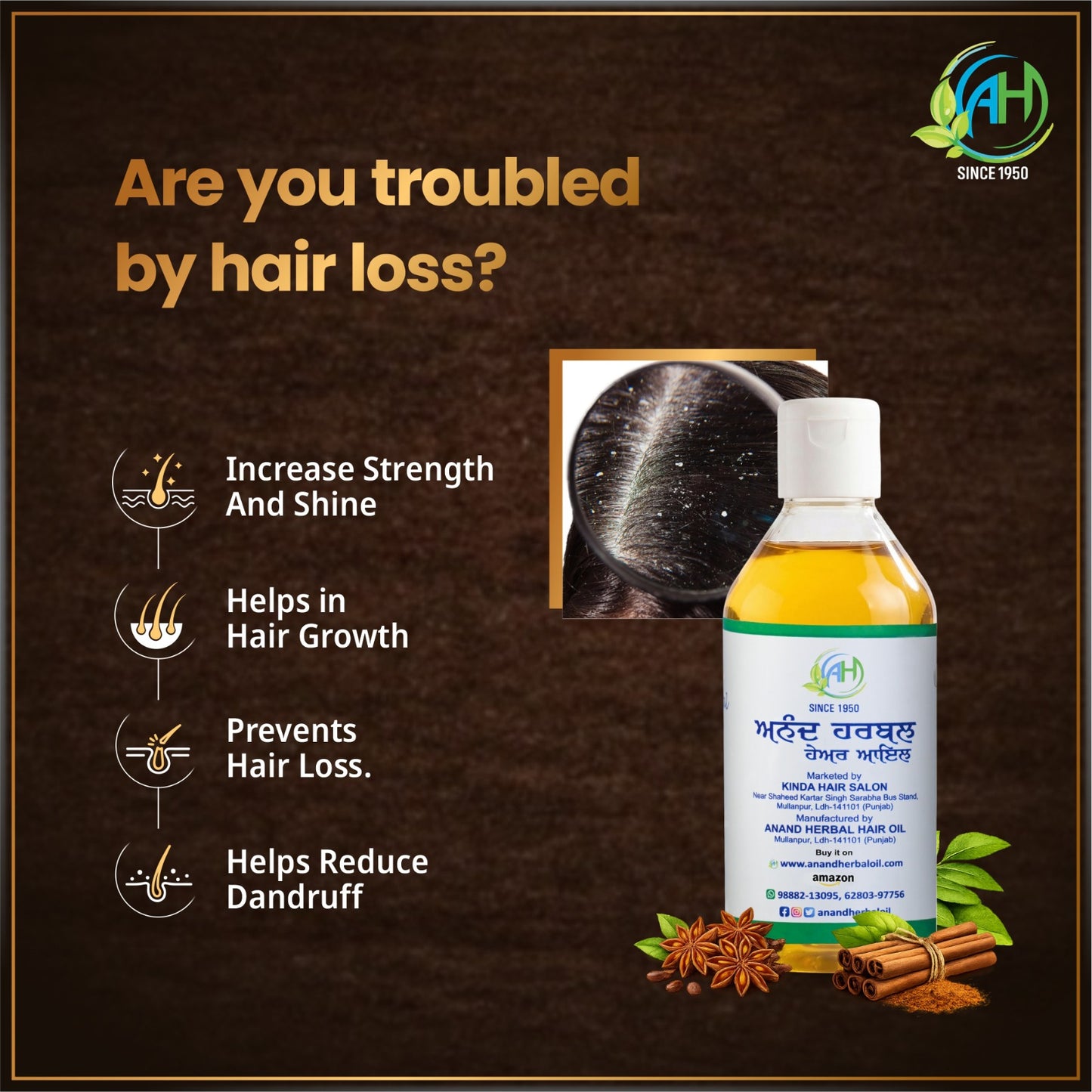 ANAND Herbal Hair Oil Combo – Complete Herbal Care for Healthy Looking Hair